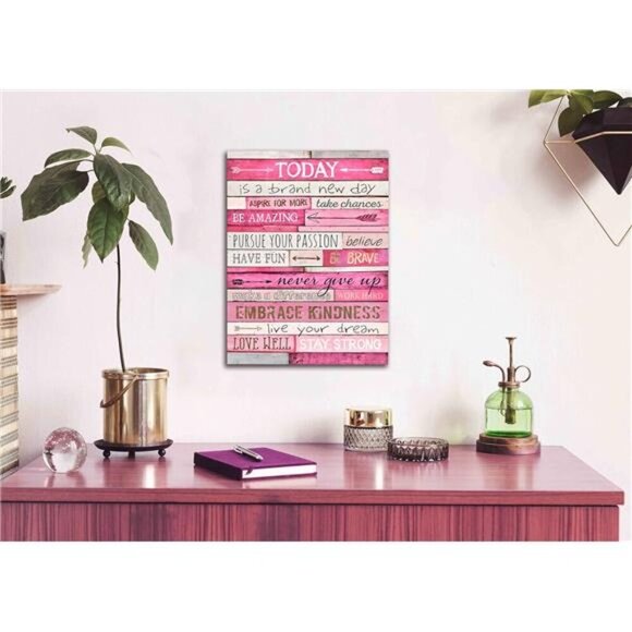 Wall Decor - Inspirational Quotes Wall-Art - Motivational Bedroom Decor For Teen - Picture 6 of 7